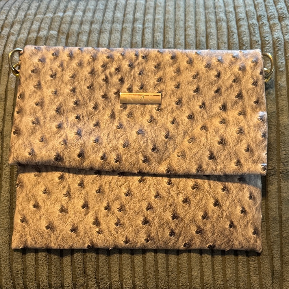 Chic Tan Textured Clutch